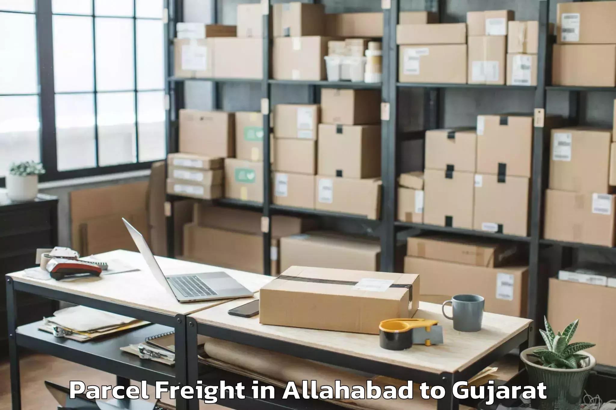 Professional Allahabad to Sagbara Parcel Freight